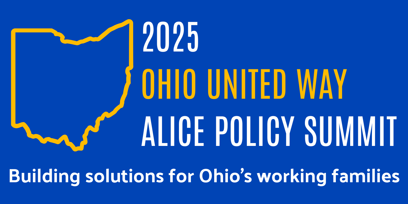 graphic with text 2025 ohio united way ALICE policy summit