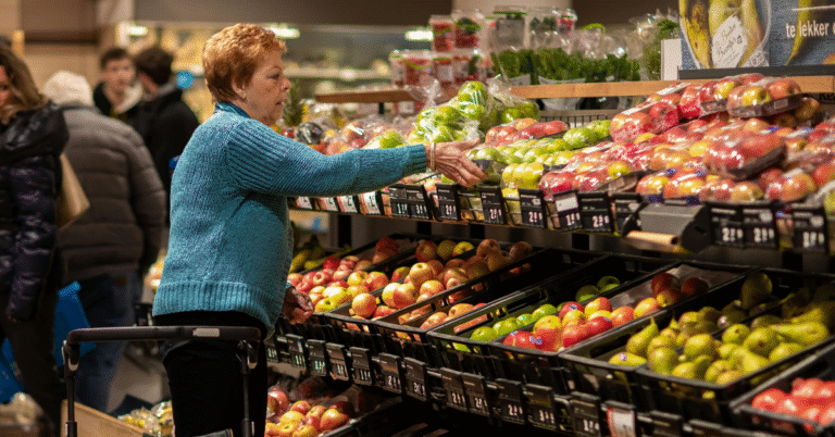 woman in a grocery store