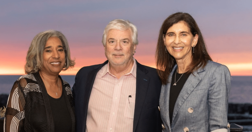 vanessa whiting, ira kaplan, and sharon sobol jordan standing together